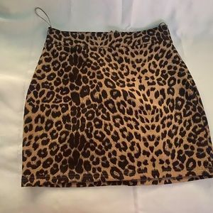 Cheetah print skirt